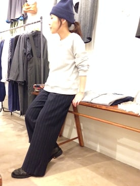 「doux bleu （ドゥーブルー）のアイテム」を使った、douxbleu吉祥寺店さん（レディース・151cm）の秋コーディネート