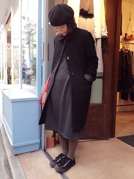 「doux bleu （ドゥーブルー）のアイテム」を使った、douxbleu吉祥寺店さん（レディース・150cm）の冬コーディネート
