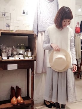 「doux bleu （ドゥーブルー）のアイテム」を使った、douxbleu吉祥寺店さん（レディース・153cm）の冬コーディネート