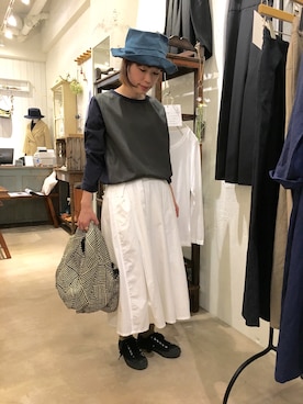 「doux bleu （ドゥーブルー）のアイテム」を使った、douxbleu吉祥寺店さん（レディース・150cm）の春コーディネート