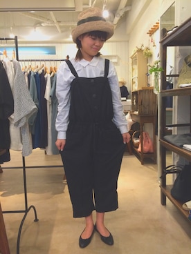 「アイテム（オールインワン・サロペット）」を使った、douxbleu吉祥寺店さん（レディース・154cm）の春コーディネート