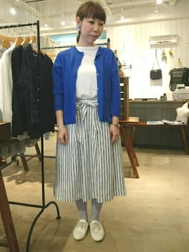 「doux bleu （ドゥーブルー）のアイテム」を使った、douxbleu吉祥寺店さん（レディース・154cm）の春コーディネート