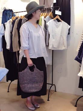 「doux bleu （ドゥーブルー）のアイテム」を使った、douxbleu吉祥寺店さん（レディース・158cm）の春コーディネート