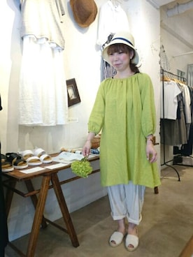 「Odds（オッズ）のアイテム」を使った、douxbleu吉祥寺店さん（レディース・154cm）の夏コーディネート