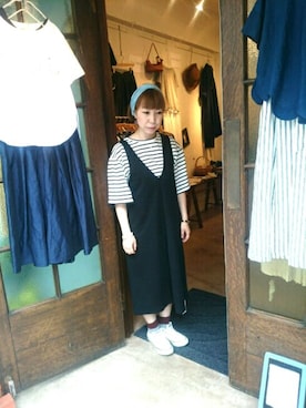 「doux bleu （ドゥーブルー）のアイテム」を使った、douxbleu吉祥寺店さん（レディース・154cm）の夏コーディネート