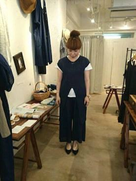 「セットアップスタイル」｜「アイテム（ワンピース/ドレス）」を使った、douxbleu吉祥寺店さん（レディース・154cm）の夏コーディネート