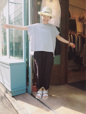 「doux bleu （ドゥーブルー）のアイテム」を使った、douxbleu吉祥寺店さん（レディース・150cm）の夏コーディネート
