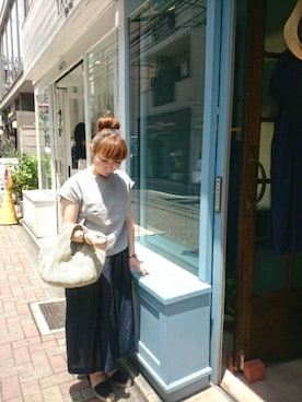 「ガウチョパンツ」｜douxbleu吉祥寺店さん（レディース・154cm）の夏コーディネート