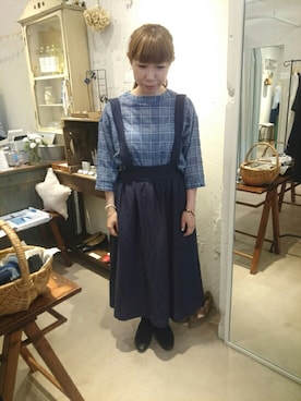 「doux bleu （ドゥーブルー）のアイテム」を使った、douxbleu吉祥寺店さん（レディース・154cm）の夏コーディネート