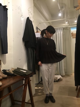 「doux bleu （ドゥーブルー）のアイテム」を使った、douxbleu吉祥寺店さん（レディース・154cm）の夏コーディネート