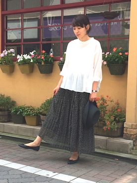 「Odds（オッズ）のアイテム」を使った、douxbleu吉祥寺店さん（レディース・158cm）の夏コーディネート