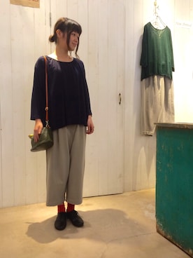 「La Tenace（ラテナーチェ）のアイテム」を使った、douxbleu吉祥寺店さん（レディース・154cm）の夏コーディネート