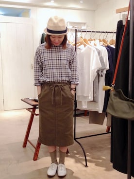 「doux bleu （ドゥーブルー）のアイテム」を使った、douxbleu吉祥寺店さん（レディース・153cm）の夏コーディネート