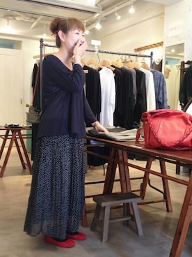 「doux bleu （ドゥーブルー）のアイテム」を使った、douxbleu吉祥寺店さん（レディース・154cm）の夏コーディネート