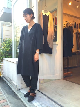 「doux bleu （ドゥーブルー）のアイテム」を使った、douxbleu吉祥寺店さん（レディース・158cm）の秋コーディネート