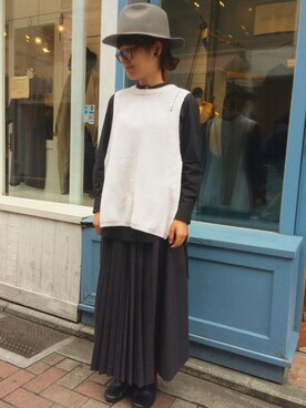 「Odds（オッズ）のアイテム」を使った、douxbleu吉祥寺店さん（レディース・154cm）の秋コーディネート