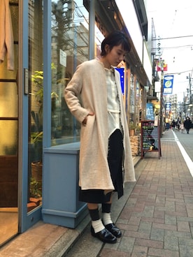 「doux bleu （ドゥーブルー）のアイテム」を使った、douxbleu吉祥寺店さん（レディース・159cm）の秋コーディネート