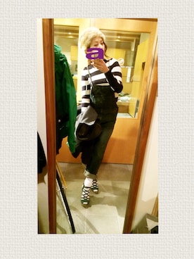 「goa（ゴア）のアイテム（サロペット/オーバーオール）」を使った、akane＊さん（レディース・163cm）の冬コーディネート