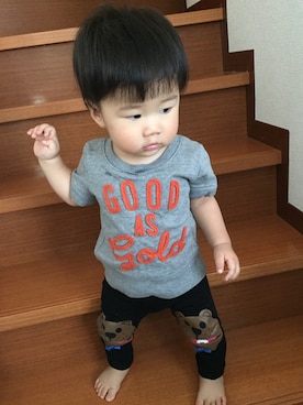 「スウェットトップス」｜「アイテム（その他）」を使った、naotanさん（キッズ・70cm）の夏コーディネート