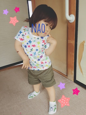 「わんわん」｜naotanさん（キッズ・80cm）の夏コーディネート