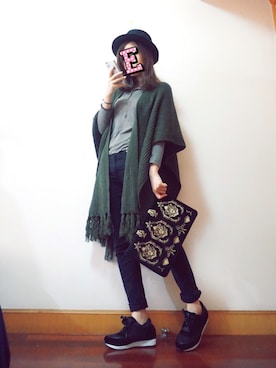 E F F I Eさん（レディース・163cm）の秋コーディネート