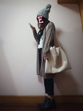 E F F I Eさん（レディース・163cm）の冬コーディネート
