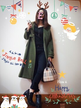 E F F I Eさん（レディース・163cm）の冬コーディネート