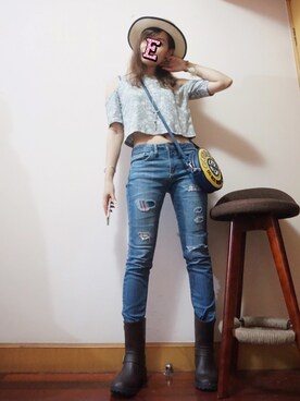 E F F I Eさん（レディース・163cm）の夏コーディネート