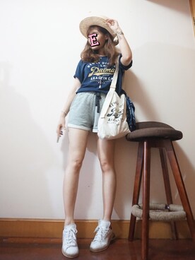 E F F I Eさん（レディース・163cm）の夏コーディネート