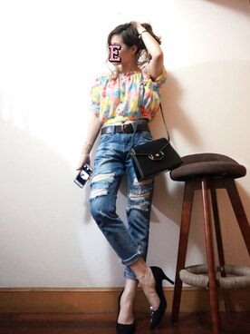 E F F I Eさん（レディース・163cm）の夏コーディネート