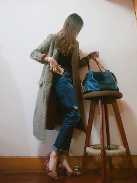 E F F I Eさん（レディース・163cm）の冬コーディネート