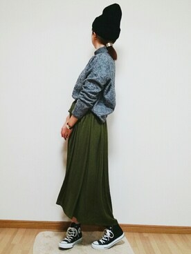 「Kujaku（クジャク）のアイテム（アクセサリー）」を使った、omi*さん（レディース・161cm）の秋コーディネート