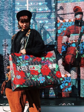 「KENZO H&Mのアイテム（その他、その他）」を使った、@goodgirlririさん（レディース・157cm）の秋コーディネート