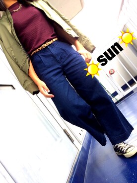 「リブ　」｜「アイテム（ブルゾン）」を使った、hanaさん（レディース・163cm）の秋コーディネート
