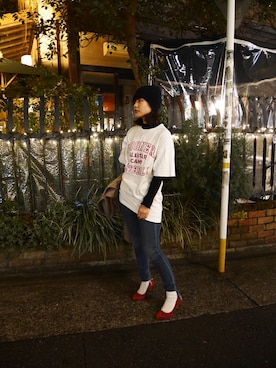 「rag & bone（ラグアンドボーン）のアイテム（パンツ）」を使った、ショウコさん（レディース・160cm）の冬コーディネート
