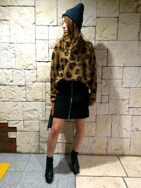 「SpRay（スプレイ）のアイテム（帽子）」を使った、SpRay札幌ＰＡＳＥＯさん（レディース・165cm）の秋コーディネート