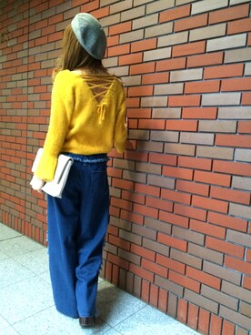 「SpRay（スプレイ）のアイテム（ハンチング/ベレー帽）」を使った、SpRay札幌ＰＡＳＥＯさん（レディース・165cm）の秋コーディネート