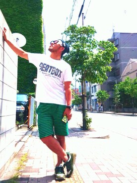 「fragment design（フラグメントデザイン）のアイテム（腕時計）」を使った、scr_tomさん（メンズ・170cm）の夏コーディネート