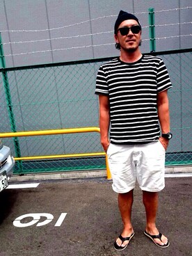 「fragment design（フラグメントデザイン）のアイテム（腕時計）」を使った、scr_tomさん（メンズ・170cm）の夏コーディネート
