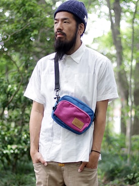 「A STORE（エーストア）のアイテム」を使った、林宏哉さん（メンズ・173cm）の春コーディネート