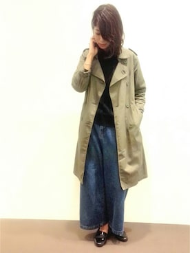 「SEVENDAYS=SUNDAY（セブンデイズサンデイ）のアイテム（ピーコート）」を使った、たにもさん（レディース・169cm）の冬コーディネート