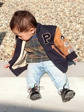 ぺすさん（キッズ・70cm）の冬コーディネート