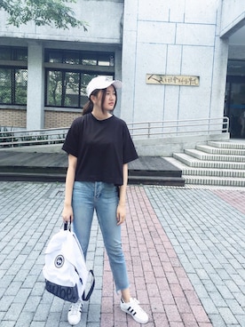 「HYPE（ハイプ）のアイテム（バッグ）」を使った、Pennyさん（レディース・163cm）の秋コーディネート