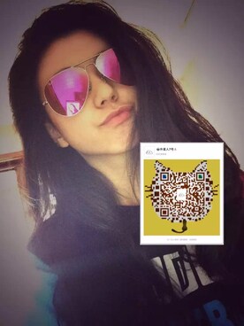 「raybanのアイテム（サングラス、ピンク系）」を使った、-外星人七号さん（レディース）の冬コーディネート