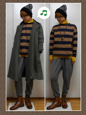 nikaさん（レディース・158cm）の冬コーディネート