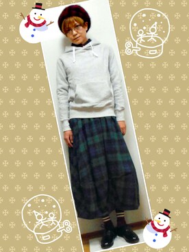 nikaさん（レディース・158cm）の冬コーディネート