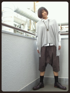 「アニオタ同盟」｜「アイテム（ブーツ）」を使った、nikaさん（レディース・158cm）の秋コーディネート