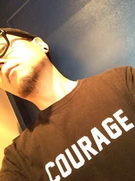 「FORTY PERCENT AGAINST RIGHTS（フォーティーパーセントアゲインストライツ）のアイテム（Tシャツ/カットソー、ブラック系）」を使った、NAOTOさん（メンズ・163cm）の秋コーディネート
