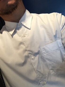 「COMME des GARÇONS HOMME DEUXのアイテム（シャツ/ブラウス、ホワイト系）」を使った、NAOTOさん（メンズ・163cm）の秋コーディネート