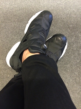 「Reebok（リーボック）のアイテム（スニーカー、ブラック系）」を使った、NAOTOさん（メンズ・163cm）の秋コーディネート